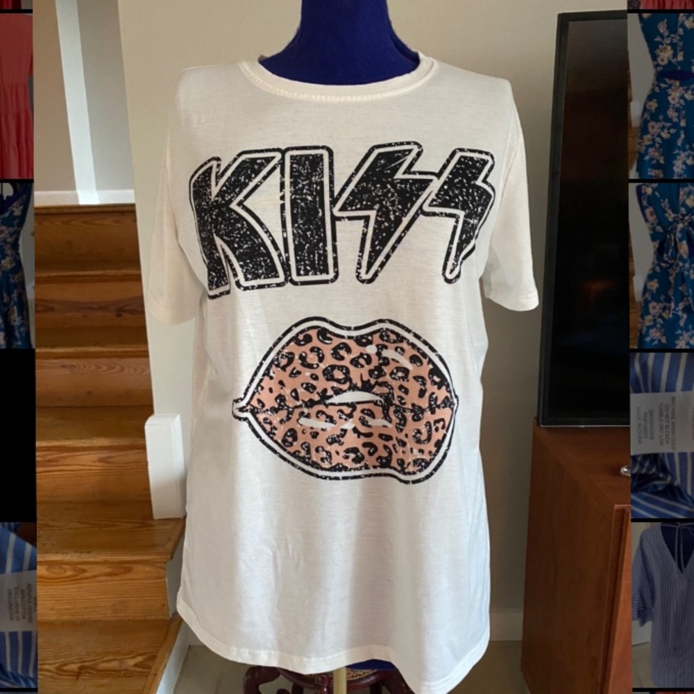 Oversized KISS Band Tee